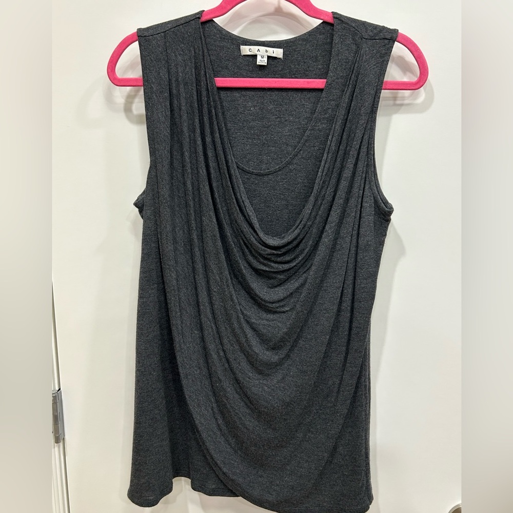 CAbi knit draped tank- size medium